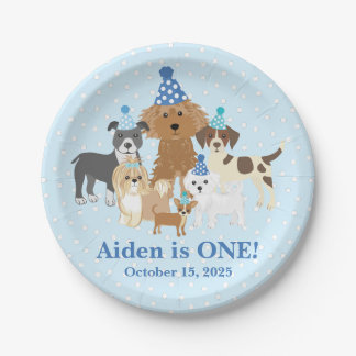 Papel Prato Personalizado de Cachorrinho para o seu Aniv