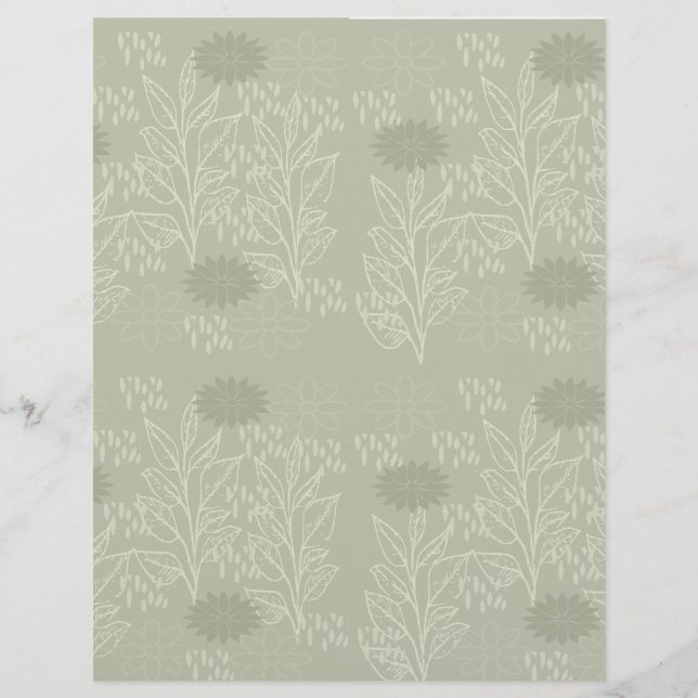 Papel próprio para rolo verde-oliva: (Frente)