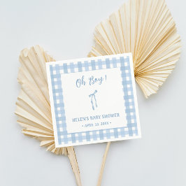 Papel Rapazes xadrezes simples arco azul guardanapo de c