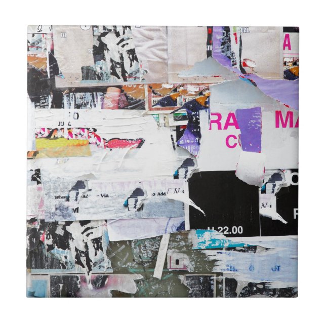 Papel rasgado estilo de Banksy da parede dos (Frente)