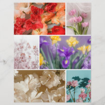 Papel recortado de álbum de flores sonhadoras