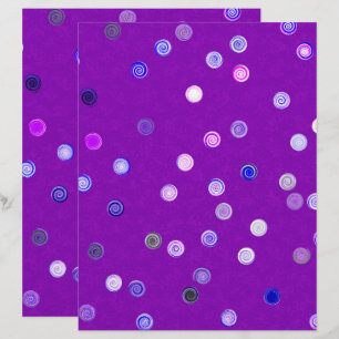 Papel Recortado de Duas Faces com Espiral de Bolin