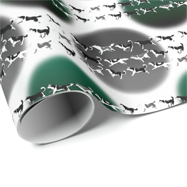 Papel ronco do presente do Natal ronco do papel de (Ponta do rolo)