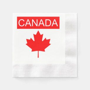 Papel Rota do farol dos guardanapo da bandeira de Canad
