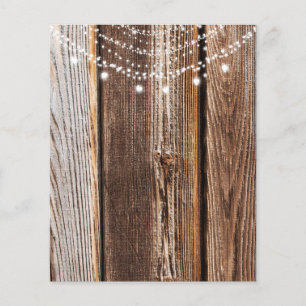 Papel Rustic Romantic Wood & Heart Lights