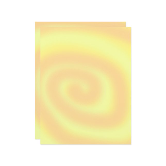 Papel Scrapbook amarelo e laranja (Frente/Verso In Situ)