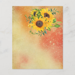 Papel Scrapbook Amarelo e Vermelho