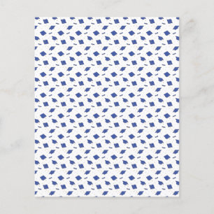 Papel Scrapbook Azul Tosse Boné de formatura