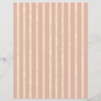 Papel Scrapbook Boho Blush Pink and Cream Strips