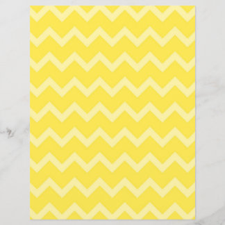 Papel Scrapbook Chevron Amarelo-Duplo
