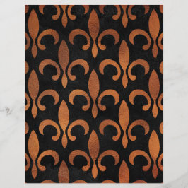 Papel Scrapbook Cobre e Preto