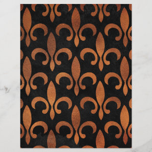 Papel Scrapbook Cobre e Preto