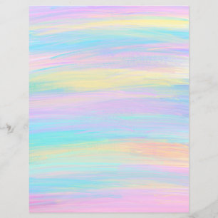 Papel Scrapbook com faixas de tinta múltiplas cor