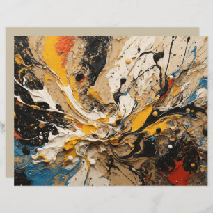 Papel Scrapbook de Apresentação em abstrato acríli