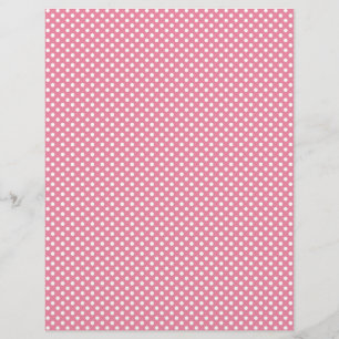 Papel Scrapbook de Bolinhas rosa