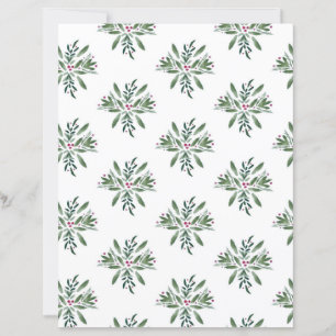 Papel scrapbook de Invernos Verdes e Frutas