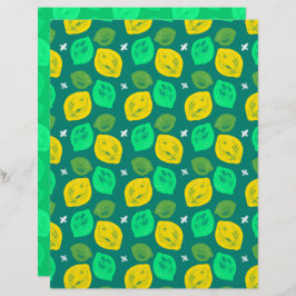 Papel Scrapbook de Limão Lemon