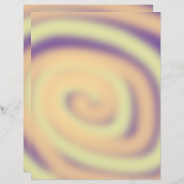 Papel Scrapbook de Mistura Roxo Amarelo (Frente/Verso)