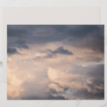 Papel scrapbook de nuvens tempestuosas