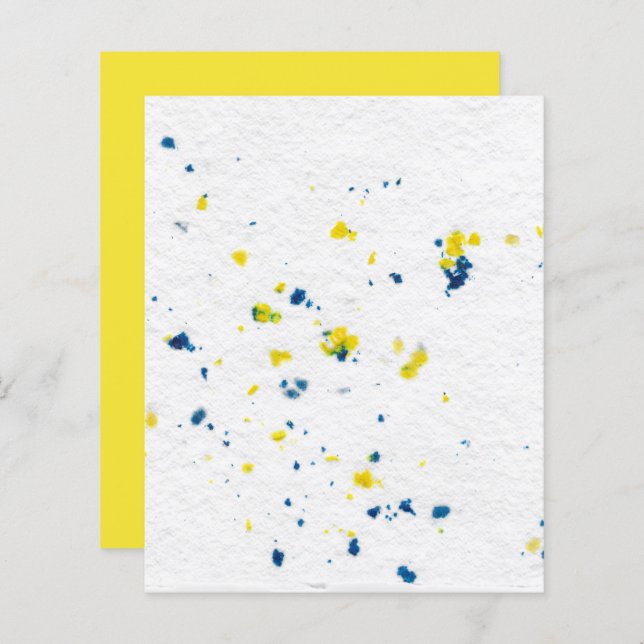 Papel Scrapbook de Textura Amarelo Branco (Frente/Verso)