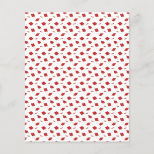 Papel Scrapbook de Tosse Vermelha Boné de formatu