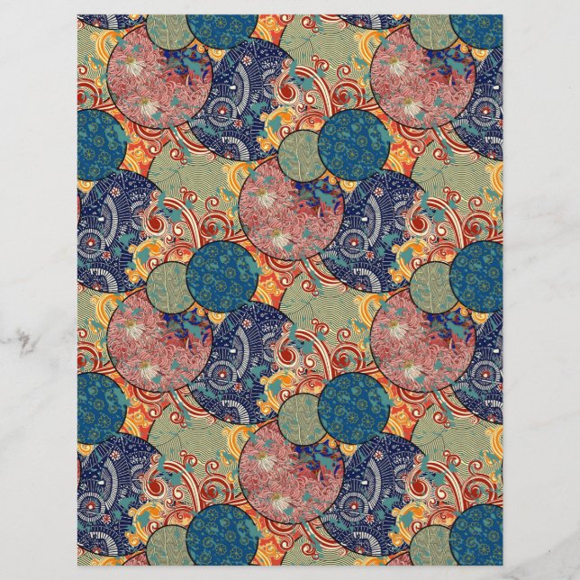 Papel Scrapbook do Artesanato Quilt Arts do Tecido (Frente)