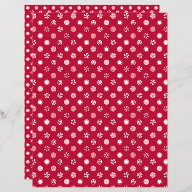 Papel Scrapbook Docente de menta-Pepperminta de Na (Frente/Verso)