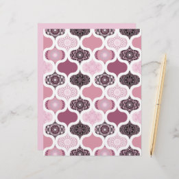 Papel Scrapbook Dusky Rosa Dot Mandalas