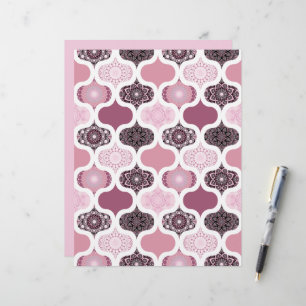 Papel Scrapbook Dusky Rosa Dot Mandalas