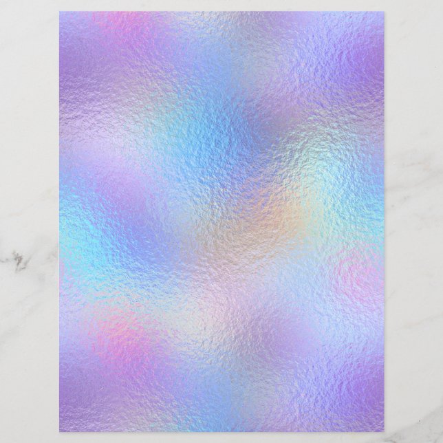 Papel Scrapbook Faux Faux Iridescente 45 (Frente)