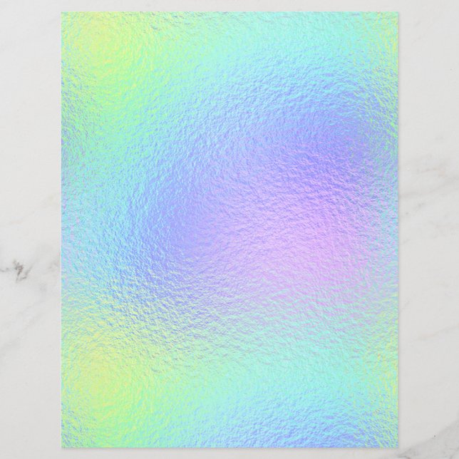 Papel Scrapbook Faux Faux Iridescente No. 10 (Frente)