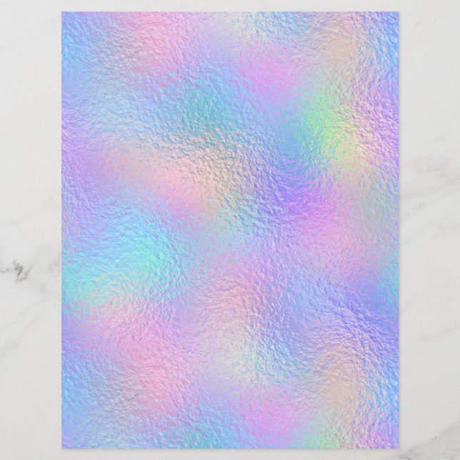 Papel Scrapbook Faux Faux Iridescente No. 100 (Frente)