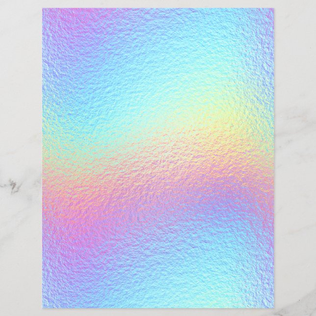 Papel Scrapbook Faux Faux Iridescente No. 11 (Frente)