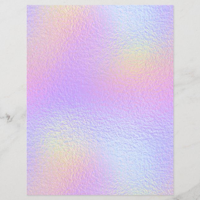 Papel Scrapbook Faux Faux Iridescente No. 15 (Frente)
