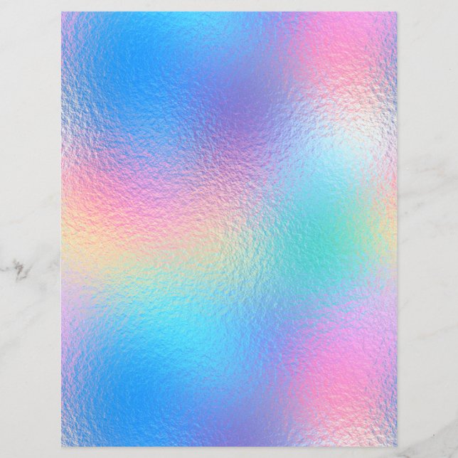 Papel Scrapbook Faux Faux Iridescente No. 38 (Frente)