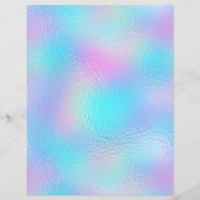 Papel Scrapbook Faux Faux Iridescente No. 73 (Frente)