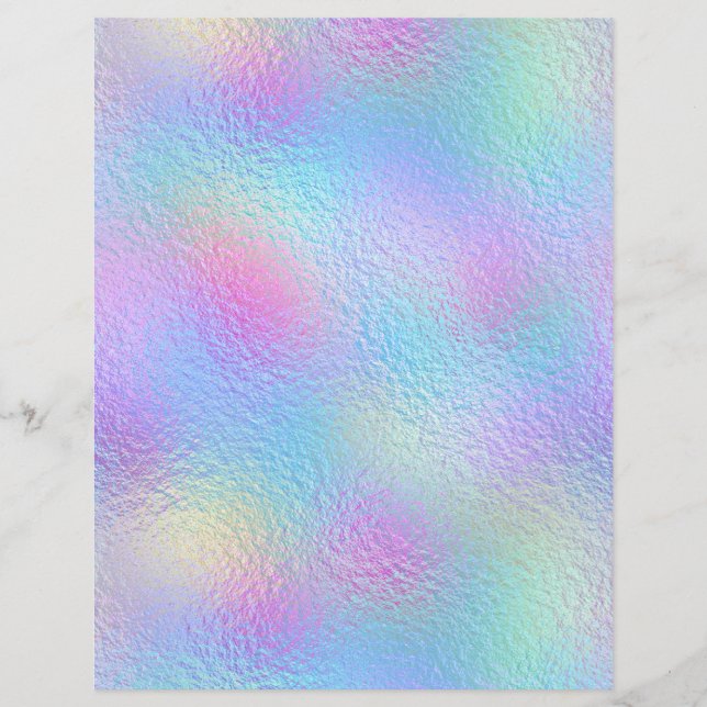 Papel Scrapbook Faux Faux Iridescente No. 76 (Frente)