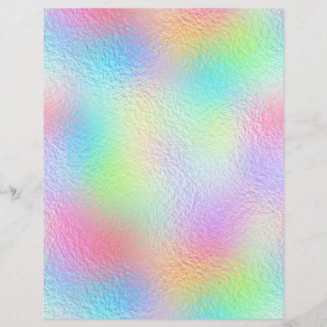 Papel Scrapbook Faux Faux Iridescente No. 77 (Frente)