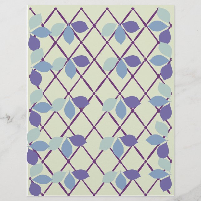 Papel Scrapbook Folha Design (Frente)