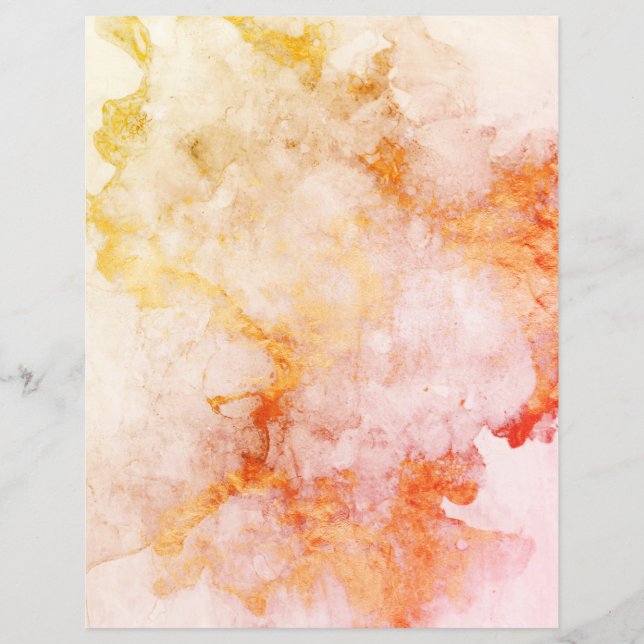 Papel Scrapbook Granito De Cobre-Fogo rosa Dourado (Frente)