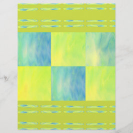 Papel Scrapbook Green Skies Tiles 2 Lados