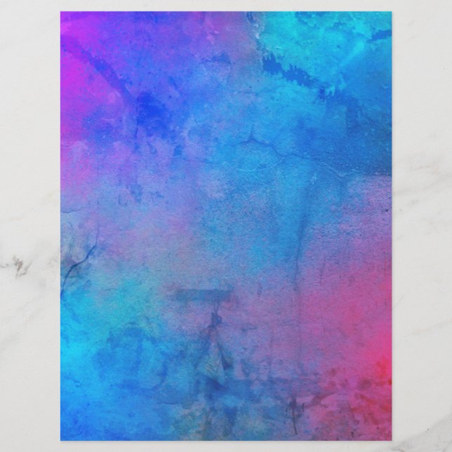 Papel Scrapbook Grungy Abstrato Multicolor (Frente)