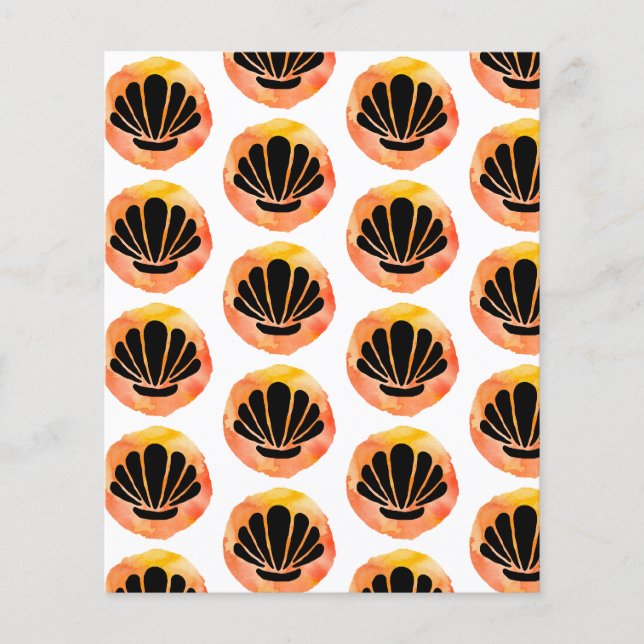 Papel Scrapbook Laranja (Frente)