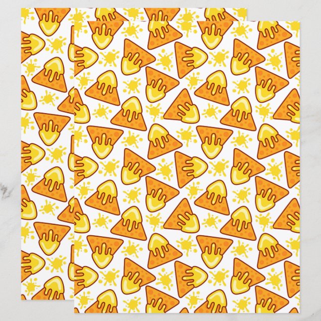 Papel Scrapbook Nachos (Frente/Verso)