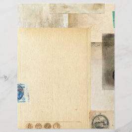 Papel Scrapbook para Diários Posto Vintage com dif