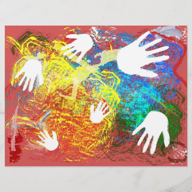 Papel Scrapbook para pintura de dedo (Frente)