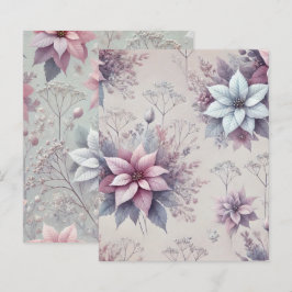 Papel Scrapbook Pastel rosa e Lavanda