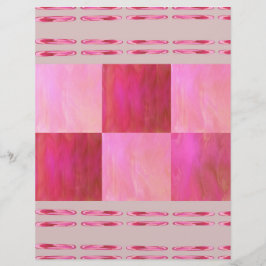 Papel Scrapbook Pink Skies Tiles 2 Lados Página