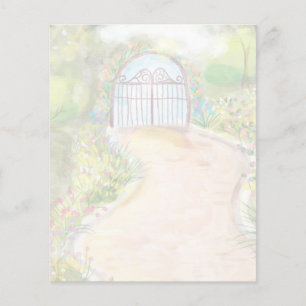papel scrapbook portão do jardim