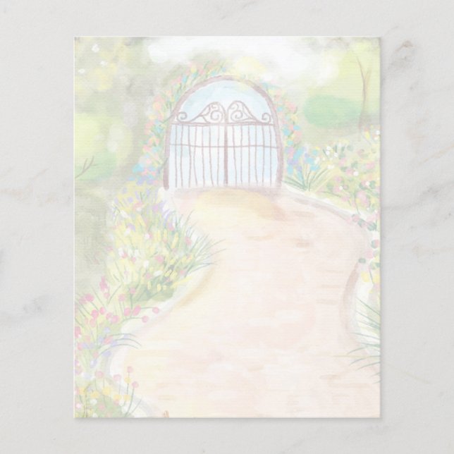 papel scrapbook portão do jardim (Frente)